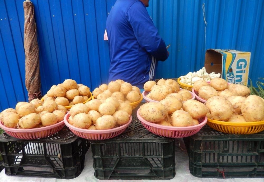 Картошка на Брестcком центральном рынке. Фото: из архива BGmedia.