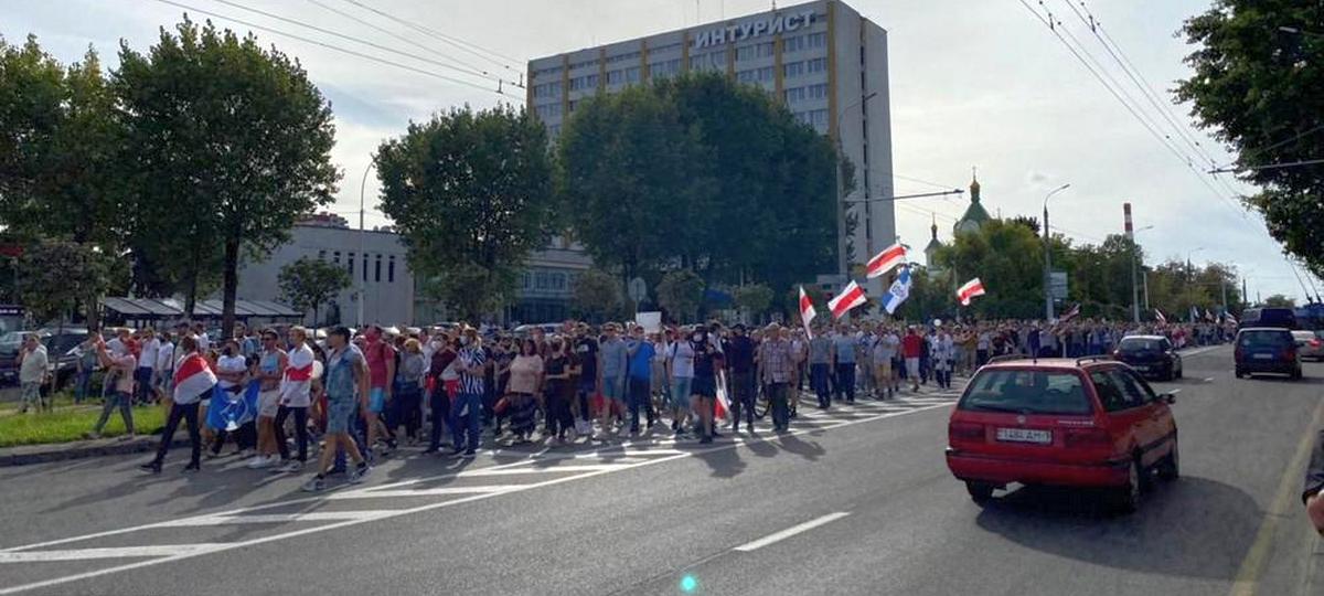 Марше героев в Бресте 13 сентября 2020 года