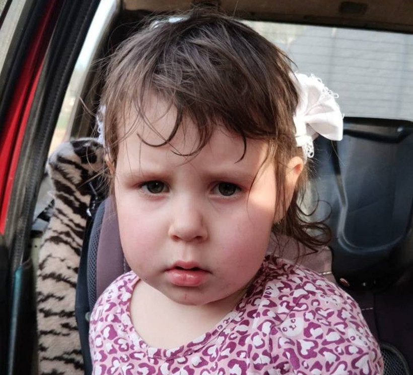 Четырехлетняя Майя Любимцева из аг. Пелище Каменецкого района. Фото: УВД Брестского облисполкома. 