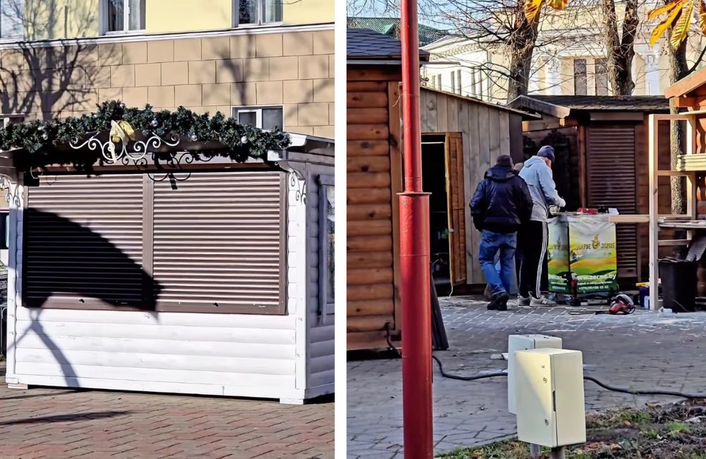 Ярмарочные домики на Гоголя.