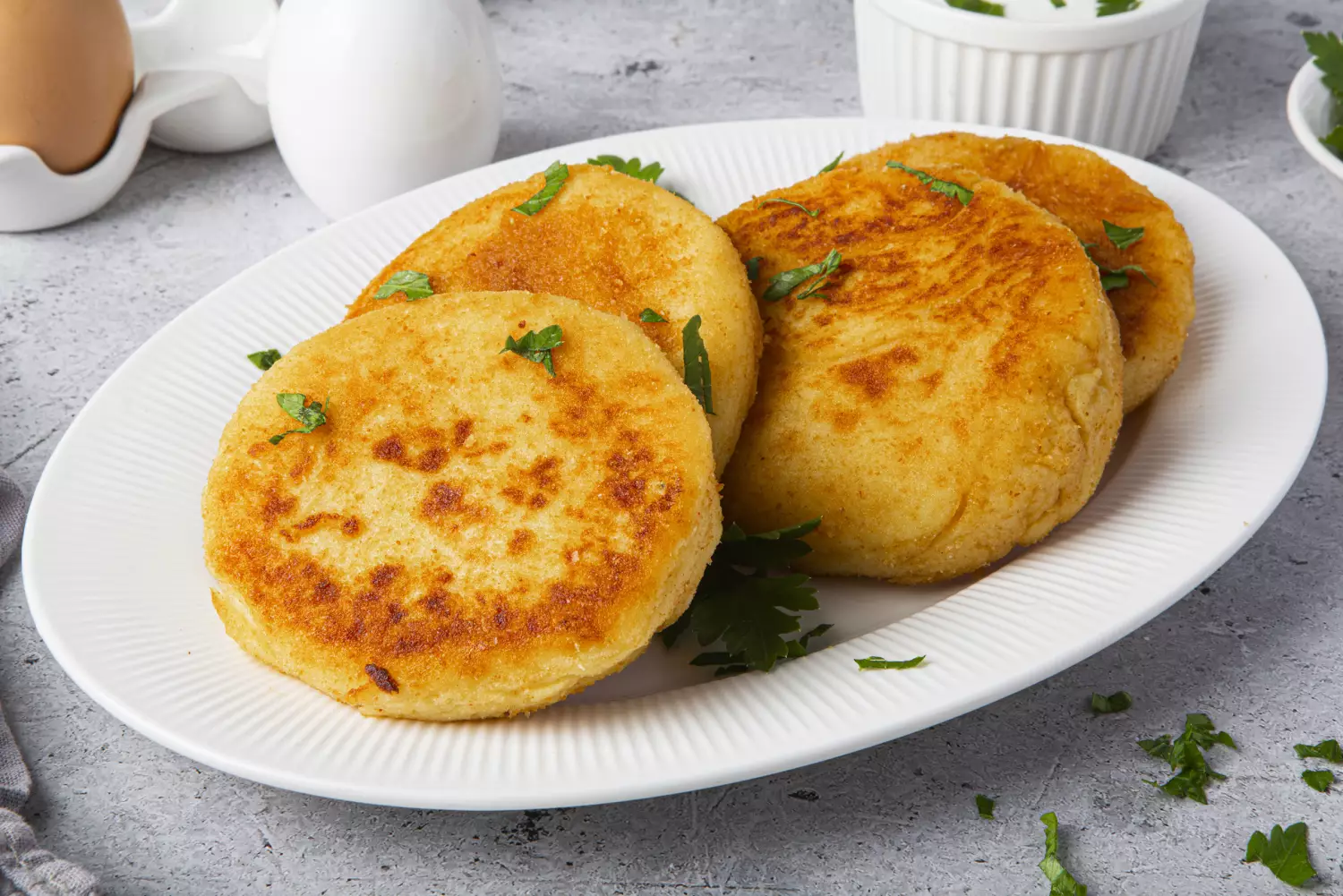 Картофельные биточки.